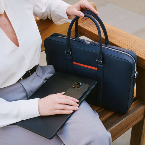 Manhattan Leather Briefcase