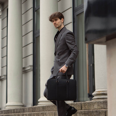 Manhattan Leather Briefcase